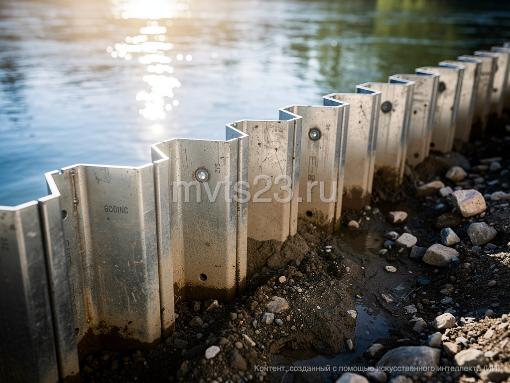 Ukreplenie-berega-shpuntom-Larsena